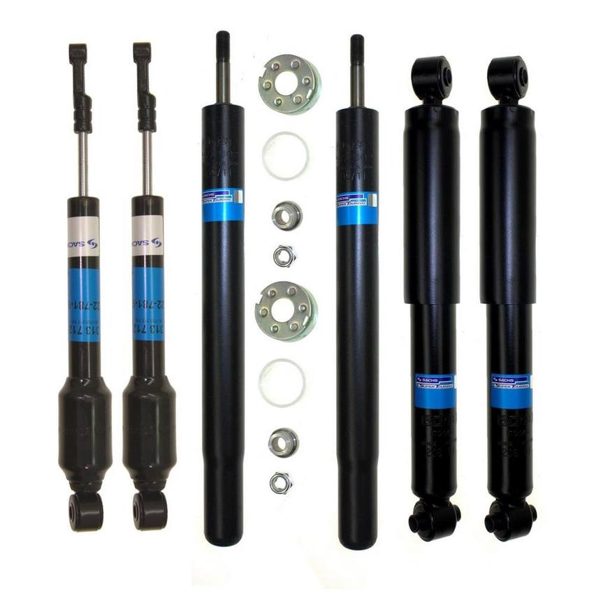 VW Suspension Strut and Shock Absorber Assembly Kit - Front and Rear - Sachs 4018827KIT